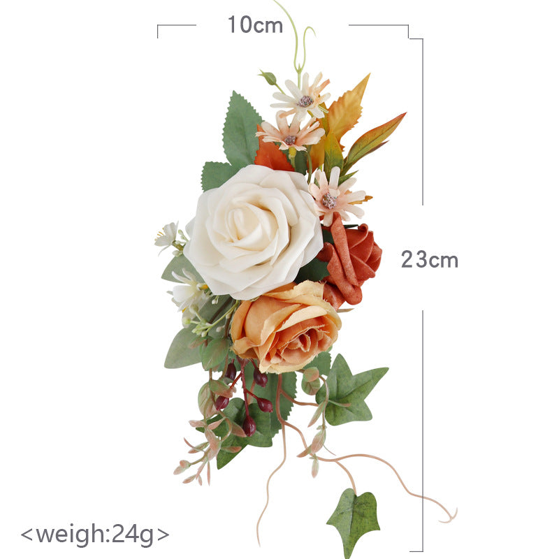 New Bridal Wedding Corsage Set - 2 Pcs Artificial Flower Boutonniere for Weddings Proms Banquets & More