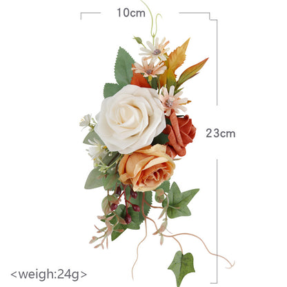 New Bridal Wedding Corsage Set - 2 Pcs Artificial Flower Boutonniere for Weddings Proms Banquets & More