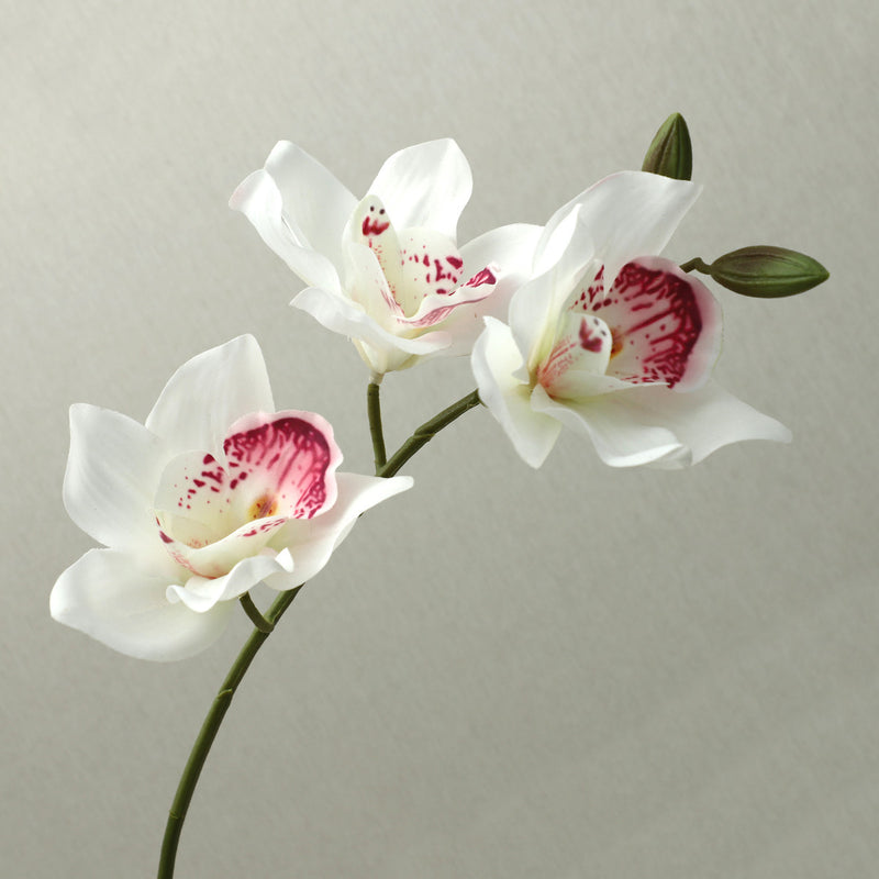 Single Stem Magnolia Flower, 29" Tall, Real-Touch Latex, 5 Blooms, Perfect for Home Decor, Weddings, and Events