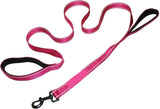 Premium Dual Handle Heavy Duty Dog Leash 6 Ft Reflective Oxford Padded Control Lead Medium Large Dogs Training Walking Hiking