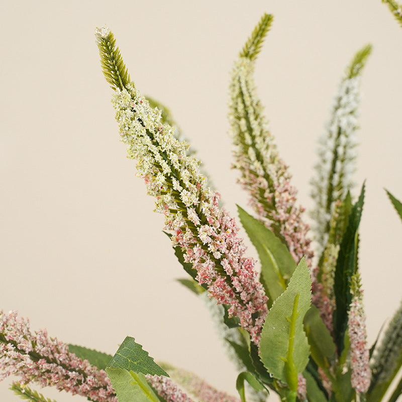 Artificial Sage Bouquet, Foam Faux Salvia Stems, 19" Tall, for Wedding, Home Decor & Window Display
