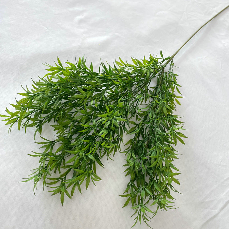 Single Stem Long Star Grass Artificial Plant, 32" Tall, Realistic Plastic Foliage for Weddings, Home Decor, and Commercial Spaces
