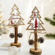 Christmas Tree Elk Tabletop Centerpiece Decorations Bulk Holiday Ornaments Set