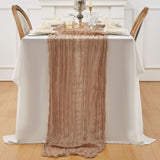 Bulk Cheesecloth Table Runner 2025 Boho 35" Breathable Organic Cotton Table Decor for Summer Wedding Bridal Shower Boho Party Wholesale