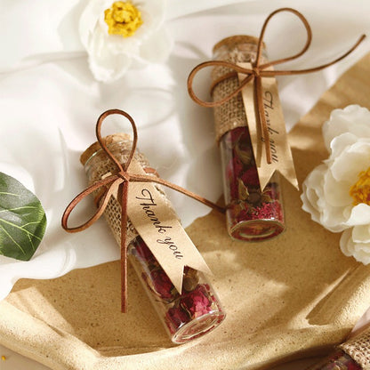 Unique Bridesmaid Gift - Rose Bud Glass Decor Wedding Favor for Women Elegant & Practical Wedding Present