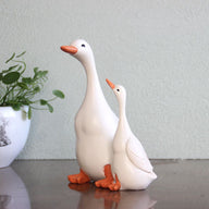 Mother & Baby Duck Garden Statues - Outdoor Micro Landscape Decor (3 Sizes Resin)