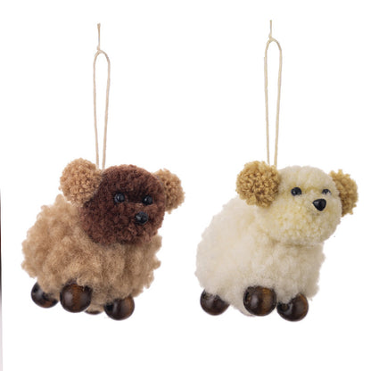2025 Puppy Christmas Ornaments - Felt DIY Hanging Decor for Christmas & Eid