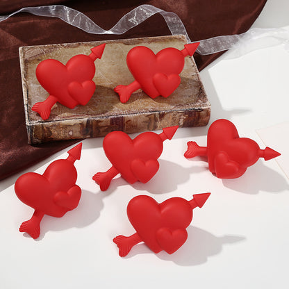 Valentine's Day LED Love Rose Night Light - 2.4" Decorative Accent Lamp for Bedroom & Gift