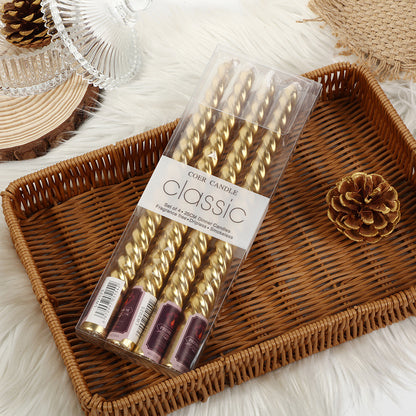 Bulk Set of 4 Taper Candles for Wedding Dinner Parties Galas Award Ceremonies Religious Holiday Decor Wholesale