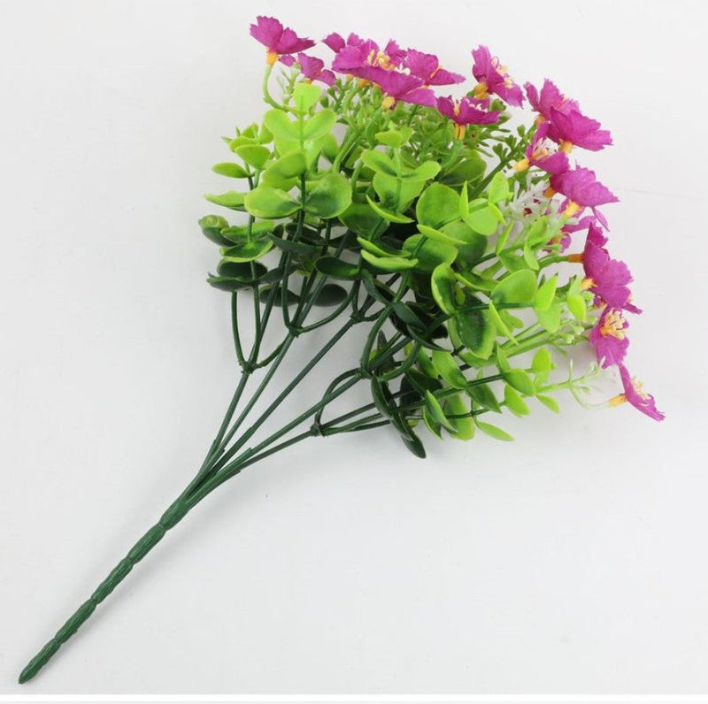 10 Inch Artificial Oxalis Flowers 10 Pcs UV Resistant Outdoor Detachable Plants