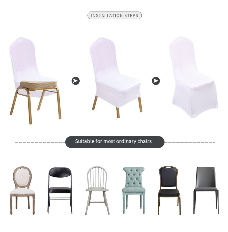 Bulk 2 PCS Stretch Spandex Chair Covers for Wedding Party Home Dining Decor Wholesale