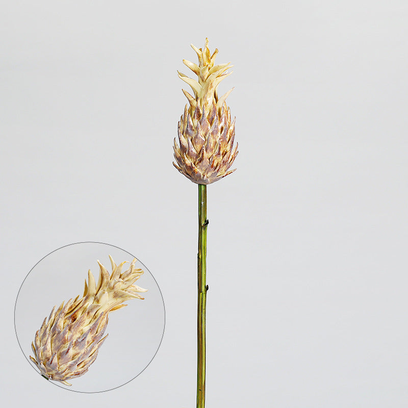 Artificial Pineapple Head Stem, Single Stem Tropical Plant Decor, Perfect for Home, Events, and Commercial Spaces