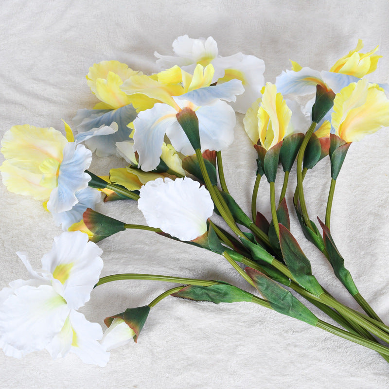 30 Inch Artificial Silk Iris Stem Flower 1 Pc for Christian Flower Arrangements