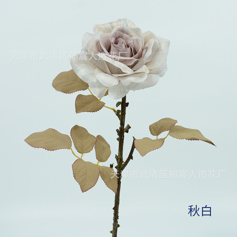 Artificial Rose Bouquet, Set of 3 Stems with Large 4.5" Silk-Like Blooms, 19" Long for Weddings, Home & Office Decor