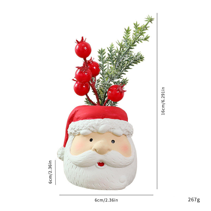 New Resin Christmas Gnome Decoration - Santa-Inspired Figurine for Holiday Home Decor