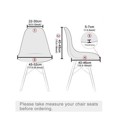 Bulk Stretchable Shell Chair Cover with Elastic-Band for Kitchen Office Dining Room Living Room Decor Wholesale