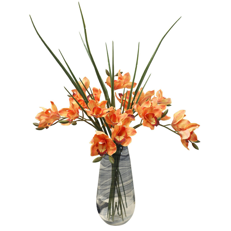 Single Stem Magnolia Flower, 29" Tall, Real-Touch Latex, 5 Blooms, Perfect for Home Decor, Weddings, and Events