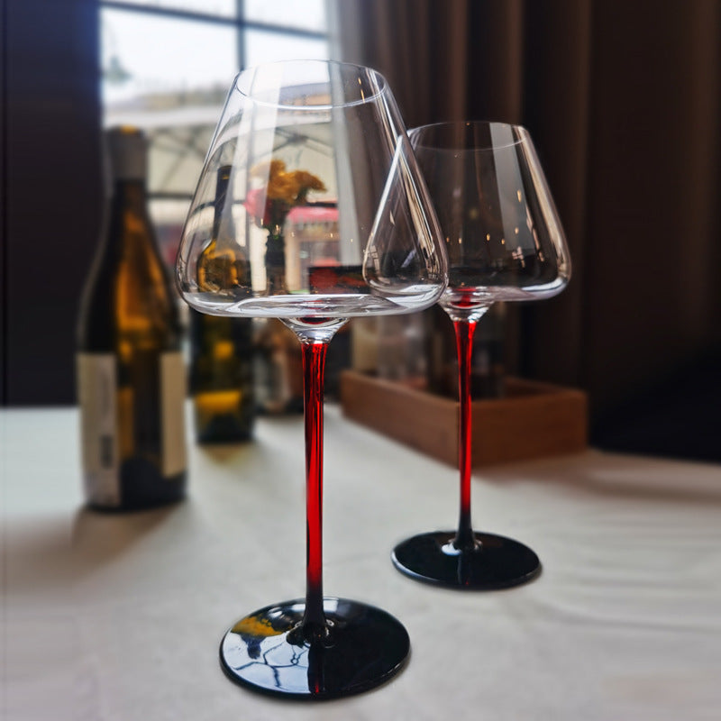 Bulk 2 Pcs 8 Oz Clear Wine Glasses With Long Stem Lead-Free Premium Crystal  Burgundy Glass for Wedding Anniversary Wholesale