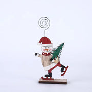 Christmas Desktop Decorations Set with Santa Claus, Snowman, Elk Figures – Holiday Ornaments for Family and Friends, Bulk Pack