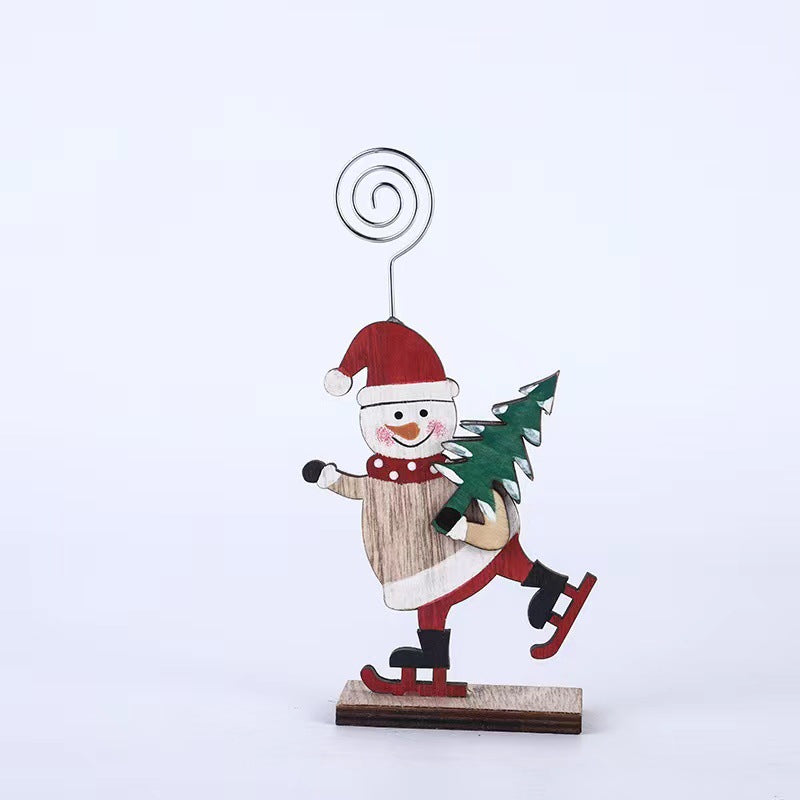 Christmas Desktop Decorations Set with Santa Claus, Snowman, Elk Figures – Holiday Ornaments for Family and Friends, Bulk Pack