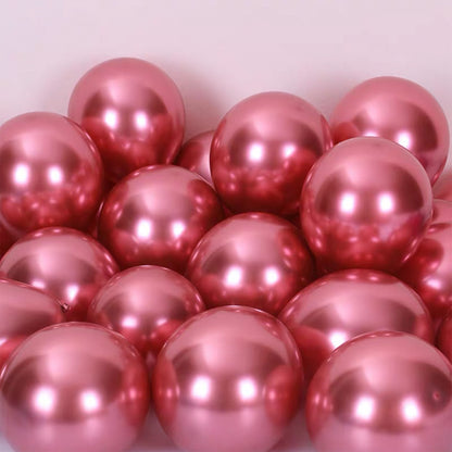 Bulk 50pcs 5 Inch Metallic Latex Balloons Set for Birthday Party Graduation Wedding Holiday Balloon Decoration Wholesale