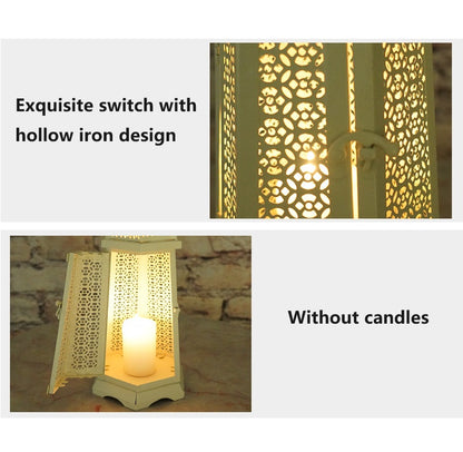 Bulk Wrought Iron Hollow-out Candle Holder for Bar Restaurant Wedding Home Decoration Wholesale