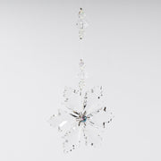 Christmas Snowflake Ornaments 24 Pcs Clear Acrylic Hanging Pendants Holiday Party Decor