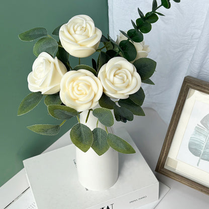 Valentine's Day Rose Aromatic Candle - Realistic Flower Shaped Candle | Romantic Gift