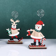 Christmas Desktop Decorations Set with Santa Claus, Snowman, Elk Figures – Holiday Ornaments for Family and Friends, Bulk Pack