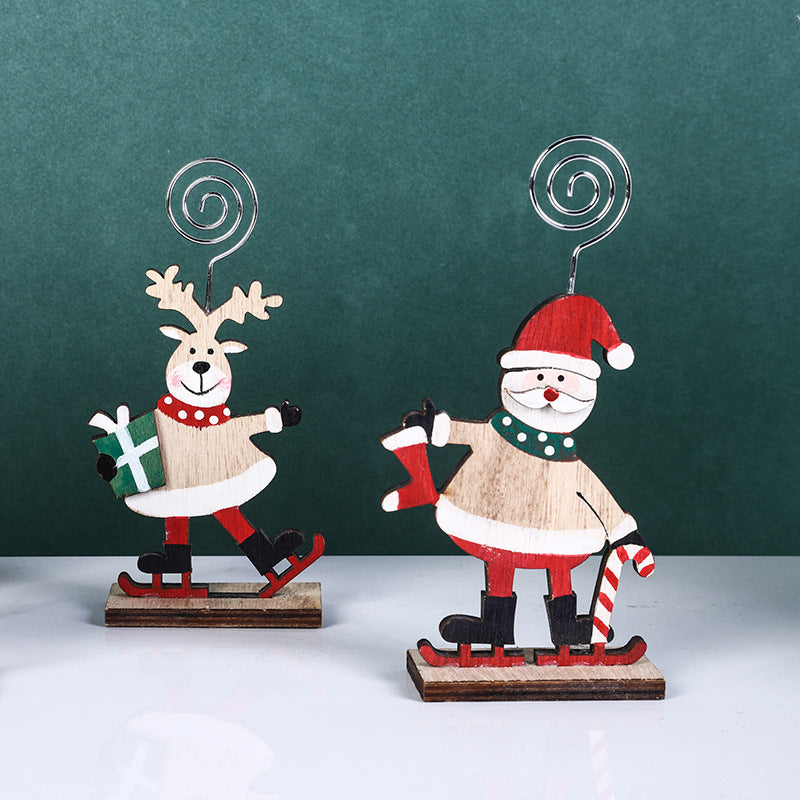 Christmas Desktop Decorations Set with Santa Claus, Snowman, Elk Figures – Holiday Ornaments for Family and Friends, Bulk Pack