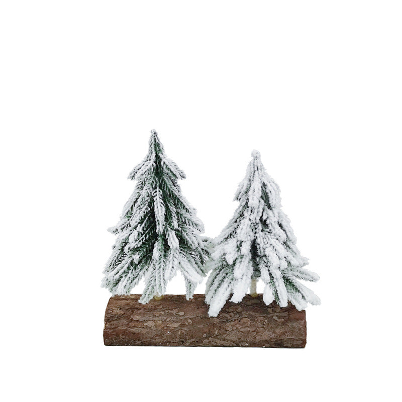 8 Inch Artificial Cedar Christmas Tree with Base, Tabletop Decor, Bulk Wholesale Quantity
