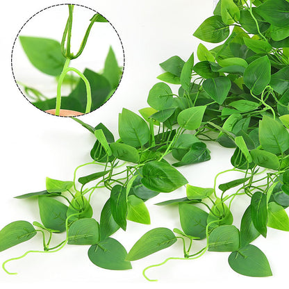 Premium 2 Pcs Artificial Ivy Hanging Vines UV Resistant Greenery Garlands Indoor Outdoor Farmhouse Decor Bookshelf Arrangements
