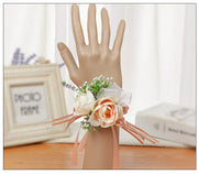 Corsage Bracelet 10 Pcs Artificial Flowers for Wedding Festival Beach Party