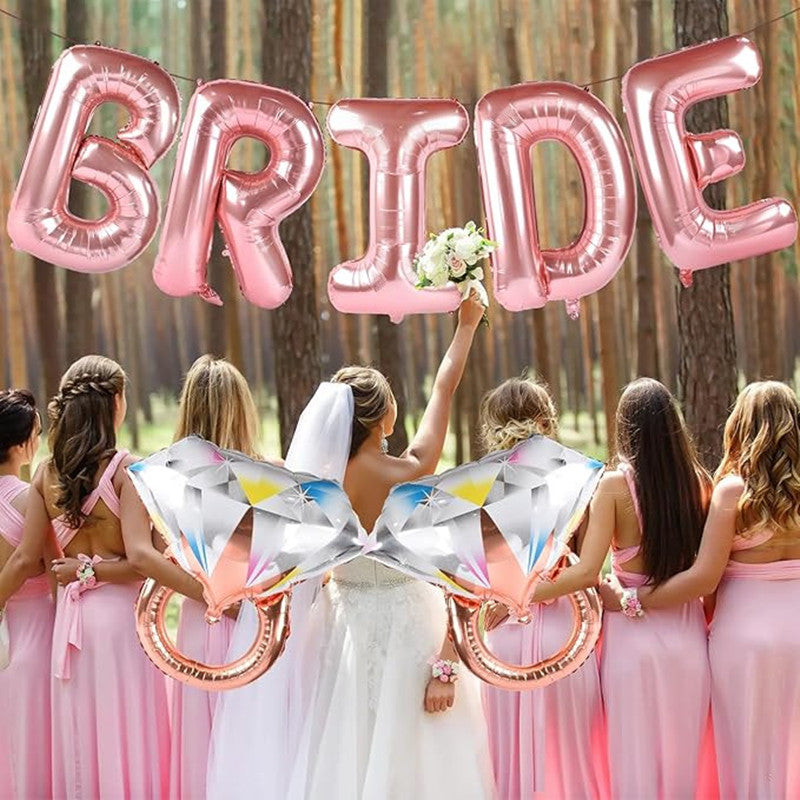 Bride to Be Rose Gold Balloon Kit - Bachelorette Party Decorations for Bridal Shower Setup