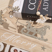 Christmas Hanging Ornaments with Rope, Bulk Xmas Sign Decorations for Party, Holiday Decor Set
