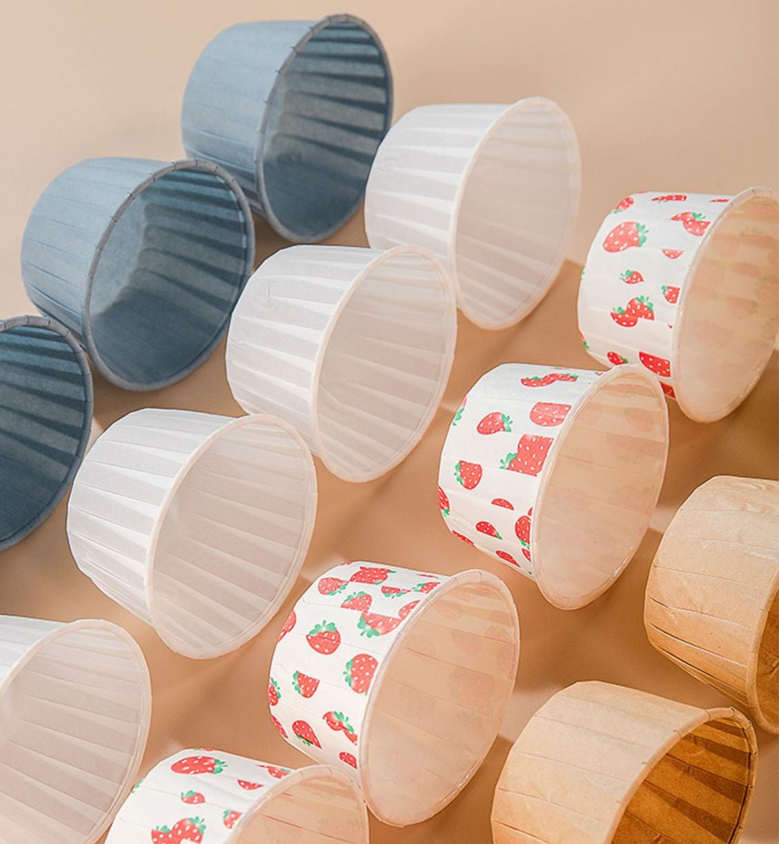 Bulk 100 Pcs Disposable Cake Cup Dessert Container for Wedding Birthday Party Wholesale