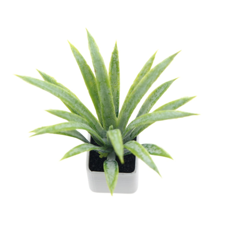 Mini Pineapple Plant Potted Decoration, 2.5" Plastic Faux Green Plant for Home, Office, Events, and DIY Projects