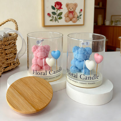 Teddy Bear Heart Jar Candle - Ins-Vibe Aromatic Candle | Perfect Valentine’s Day Gift