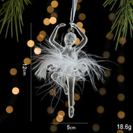 Crystal Christmas Tree Ornaments  Decorations for Luxury Holiday Scene Setup