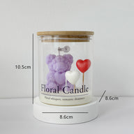 Teddy Bear Heart Jar Candle - Ins-Vibe Aromatic Candle | Perfect Valentine’s Day Gift
