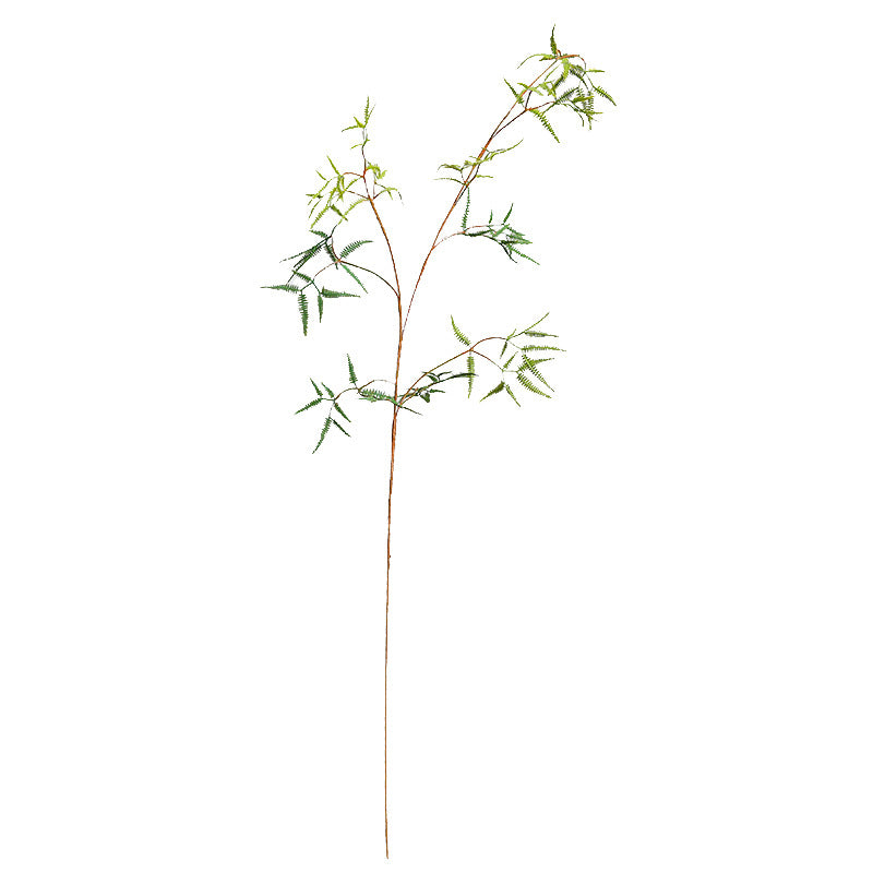 Single Stem Artificial Fern Leaf Plant, 47" Tall, Realistic Plastic Foliage for Home Decor, Wedding Arrangements, and Commercial Displays