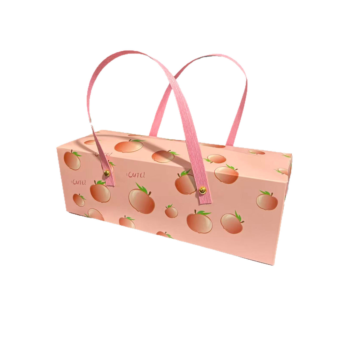 Bridesmaid & Groomsman Wedding Favor Box - Peachy Design Handheld Gift Box (2 Sizes)