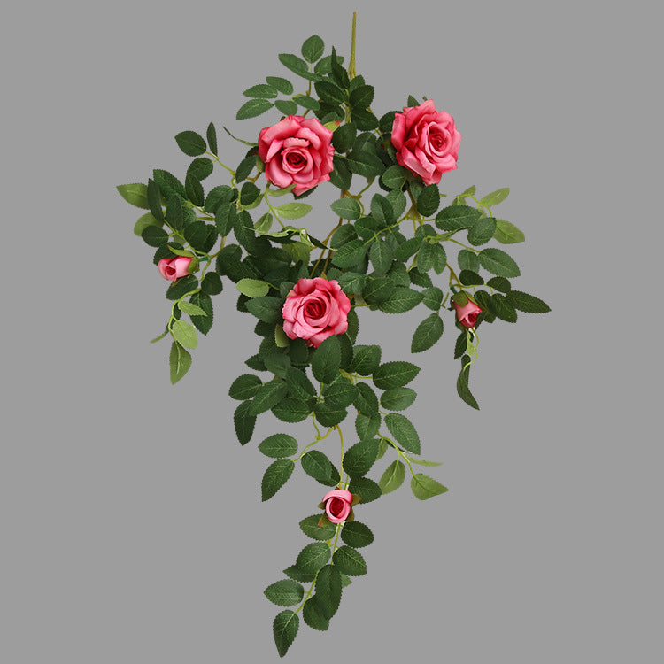 20 Inch Artificial Rose Rattan Hanging Flower Garland, 1 Pc