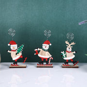Christmas Desktop Decorations Set with Santa Claus, Snowman, Elk Figures – Holiday Ornaments for Family and Friends, Bulk Pack