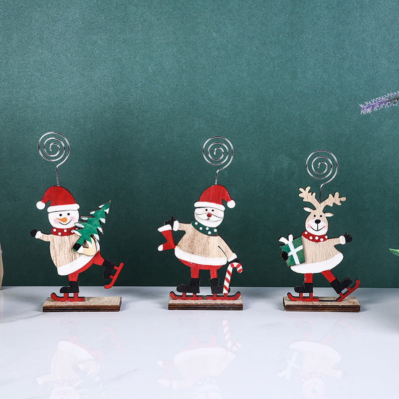Christmas Desktop Decorations Set with Santa Claus, Snowman, Elk Figures – Holiday Ornaments for Family and Friends, Bulk Pack