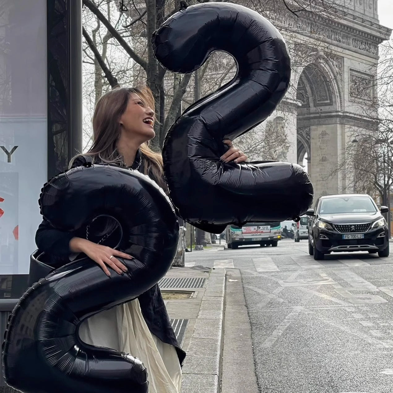 Bulk Black 40 Inch Digital Balloons for Birthday Party Anniversary Valentine's Day Wedding Supplies Scene Decor Arrangement Wholesale