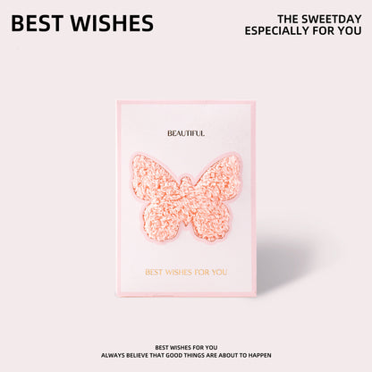 Butterfly Hand Towel Set - 2PCS Luxury Wedding Favor Bridesmaid Gift Baby Shower Gift | Elegant & Practical