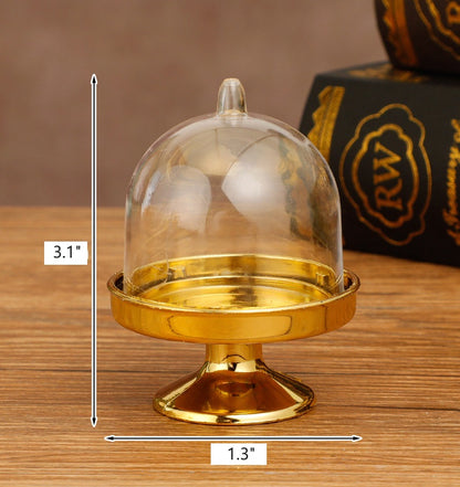 Bulk 12 Pack Clear Cake Stand Candy Treat Favor Boxes With Dome Cover for Birthday Wedding Holiday Party Supplies Wholesale
