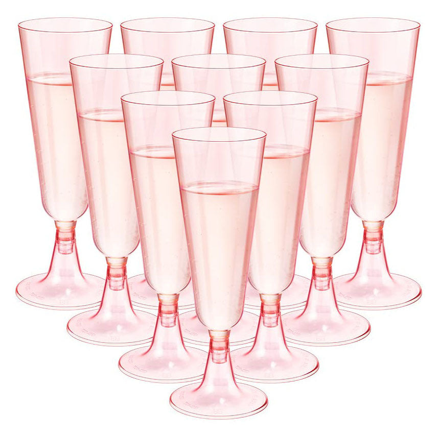Bulk 25 Pcs Disposable Champagne Cups 2025 Crystal Clear Acrylic Toasting Flutes Non-Slip for Wedding Receptions&NYE Party Decor Wholesale