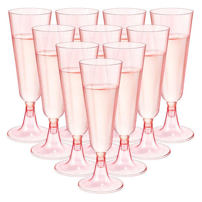Bulk 25 Pcs Disposable Champagne Cups 2025 Crystal Clear Acrylic Toasting Flutes Non-Slip for Wedding Receptions&NYE Party Decor Wholesale